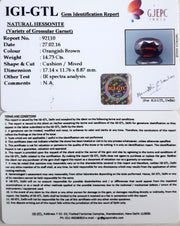 14.73/CT Natural Govt. Lab Certified Ceylonese Gomed